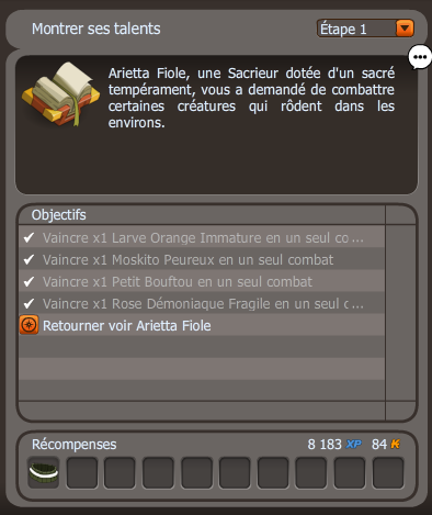 Instincts primaire dofus