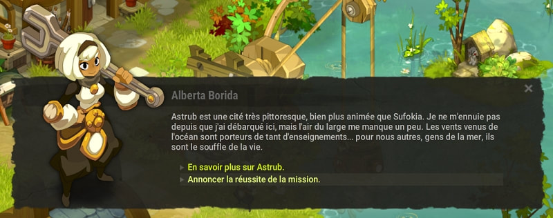 quête L'étrange créature de l'étang bleu dofus