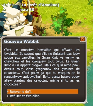 quête Que le Gwan Kwic me cwoque