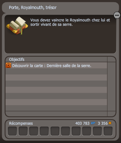 quête Porte Royalmouth trésor dofus