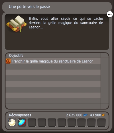 Une porte vers le passé dofus