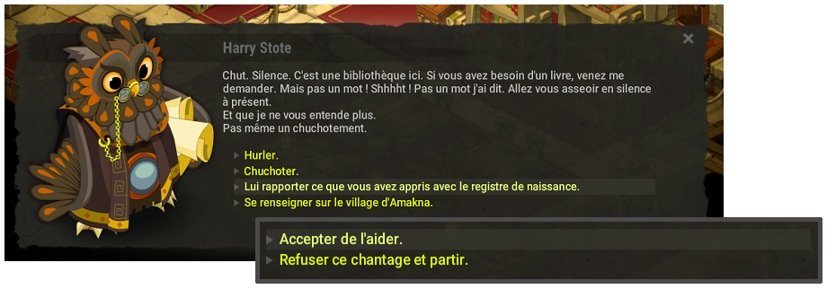 quête au delà de la gloire dofus