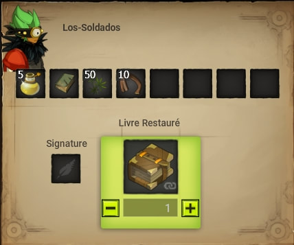 quête au delà de la gloire dofus