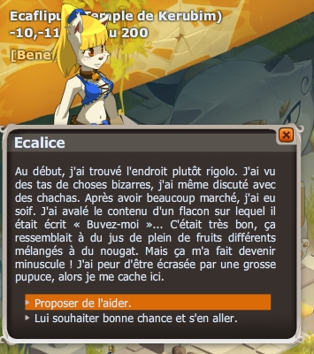 quête Dimensions absurdes dofus