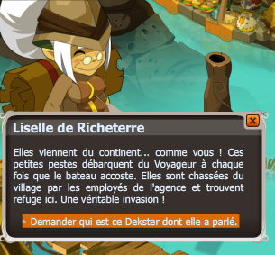 quête L'amère Liselle a perdu son Chacha dofus