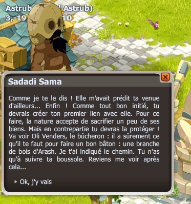 Initiation à la nature des sadidas dofus