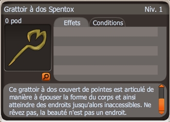 grattoir à dos spentox