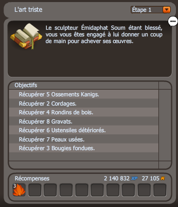 quete art triste dofus