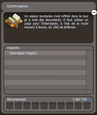 quête Contre-espion dofus