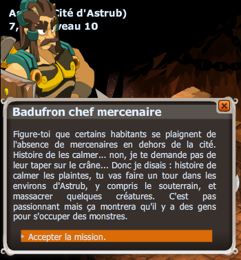 quete De terre et de crocs dofus