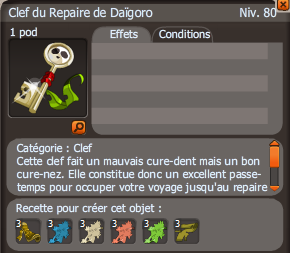 clef Repaire de Daïgoro