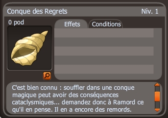 conque de regrets