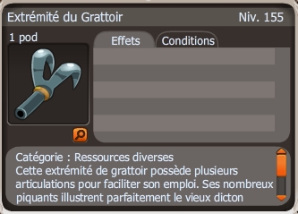 extrémité du grattoir