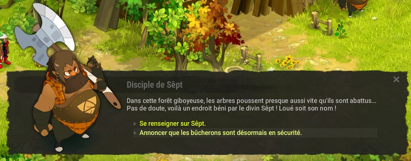 quête Bûcherons en détresse dofus