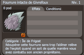 fourrure intacte de givrefoux