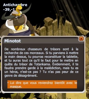 Le trésor de Totankama dofus