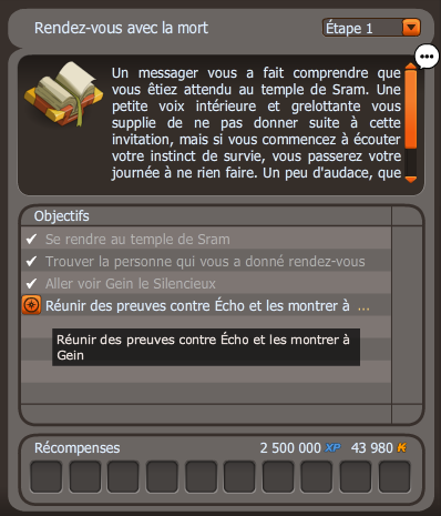 Rendez-vous avec la mort dofus