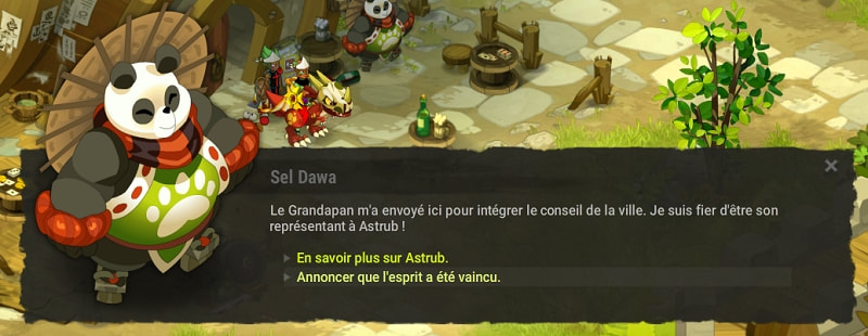 quête Trempette dans un verre d'eau dofus