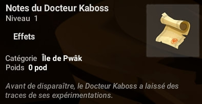 quête Le cas Kao dofus