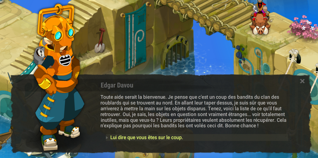 quête Voleurs en série dofus