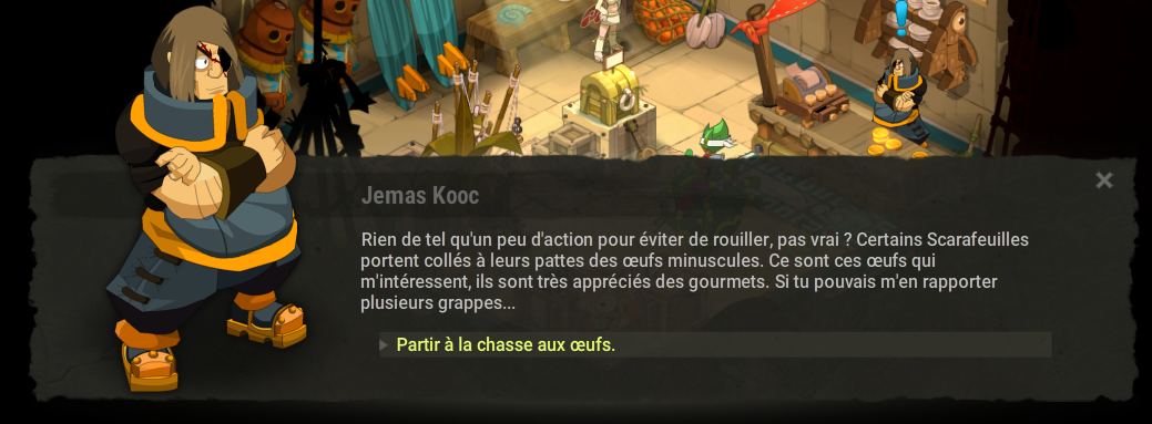 quete Pattes aux œufs frais dofus