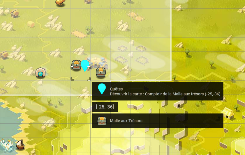 quete La Malle aux tresors dofus