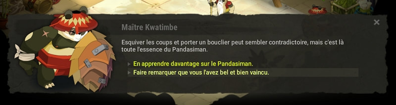 quête Sankwa Voie du bouclier