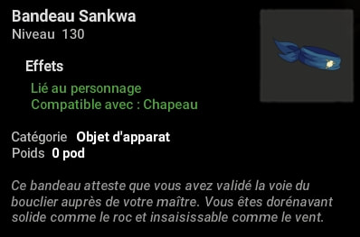 quête Sankwa Voie du bouclier