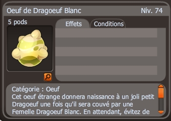 oeuf de dragoeuf blanc