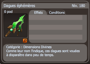 dagues éphémères dofus