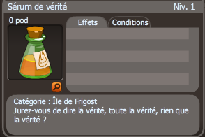 sérum de vérité dofus