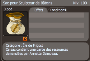 sac pour sculpteur de bâtons dofus