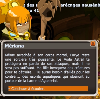 quete Une âme en colère dofus