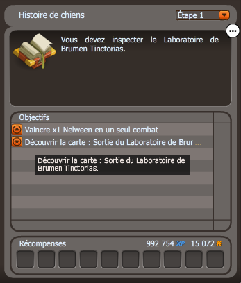 quete Histoire de chiens dofus