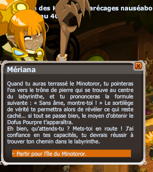 quete Taures et détours dofus