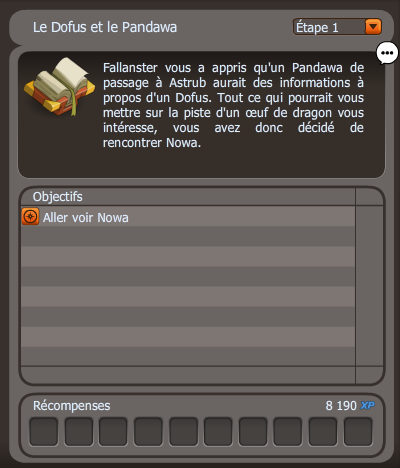 quete Le Dofus et le Pandawa dofus