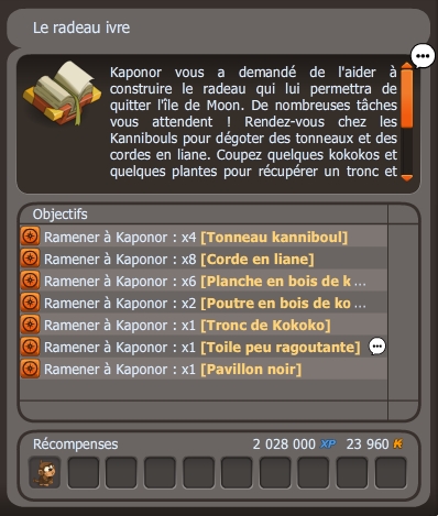 Le radeau ivre dofus