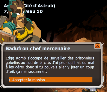 quete Les prisonniers d'Astrub dofus