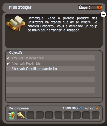 Prise d'otages dofus