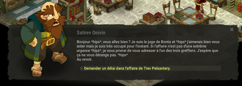 quête Un peu de juge hot dofus