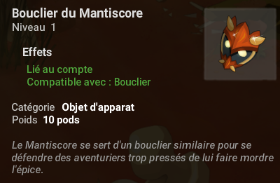 quête Ruée sur le Mantiscore