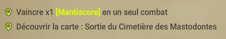 quête Le fossile et le marteau dofus