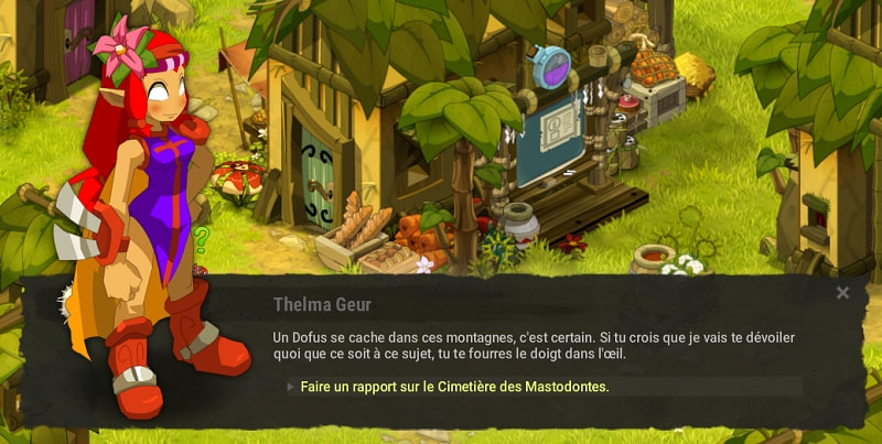 quête Le fossile et le marteau dofus