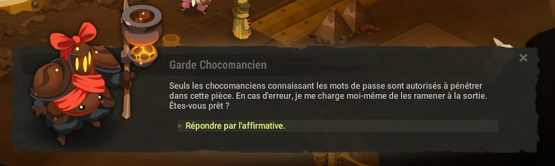 quête Chocomagie contre chocomancie dofus