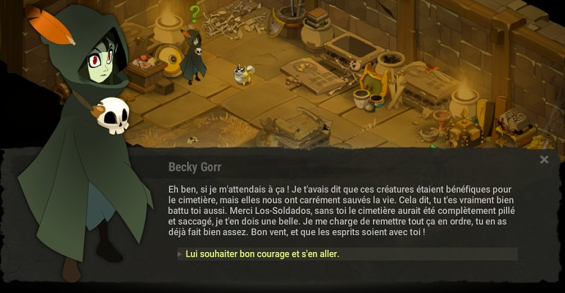 quête L'invasion des profanateurs de sépulture