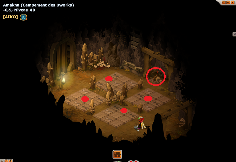 attitude Brandir son arme dofus