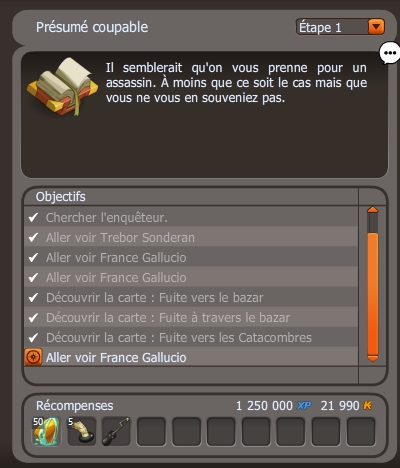 Présumé coupable dofus