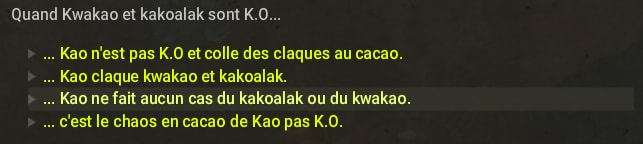 quête Chocomagie contre chocomancie dofus