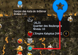 position Donjon des Rats de Brakmar