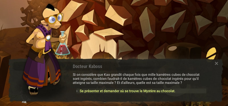 quête Le cas Kao dofus